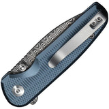 Civivi Mini Shakan Button Lock Blue