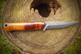 Vintage Linen Micarta Rod - 4"