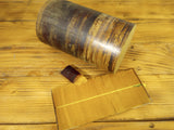 Vintage Linen Micarta Rod - 4"