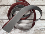 Light grey structured abrasive 2x72 finishing belt 